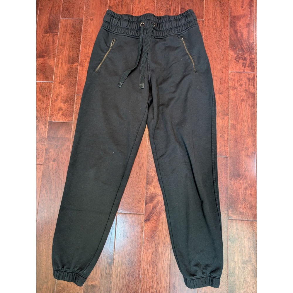 Athleta Bounce Back Jogger Women Size S Black Zipper Pockets Drawstring Pants